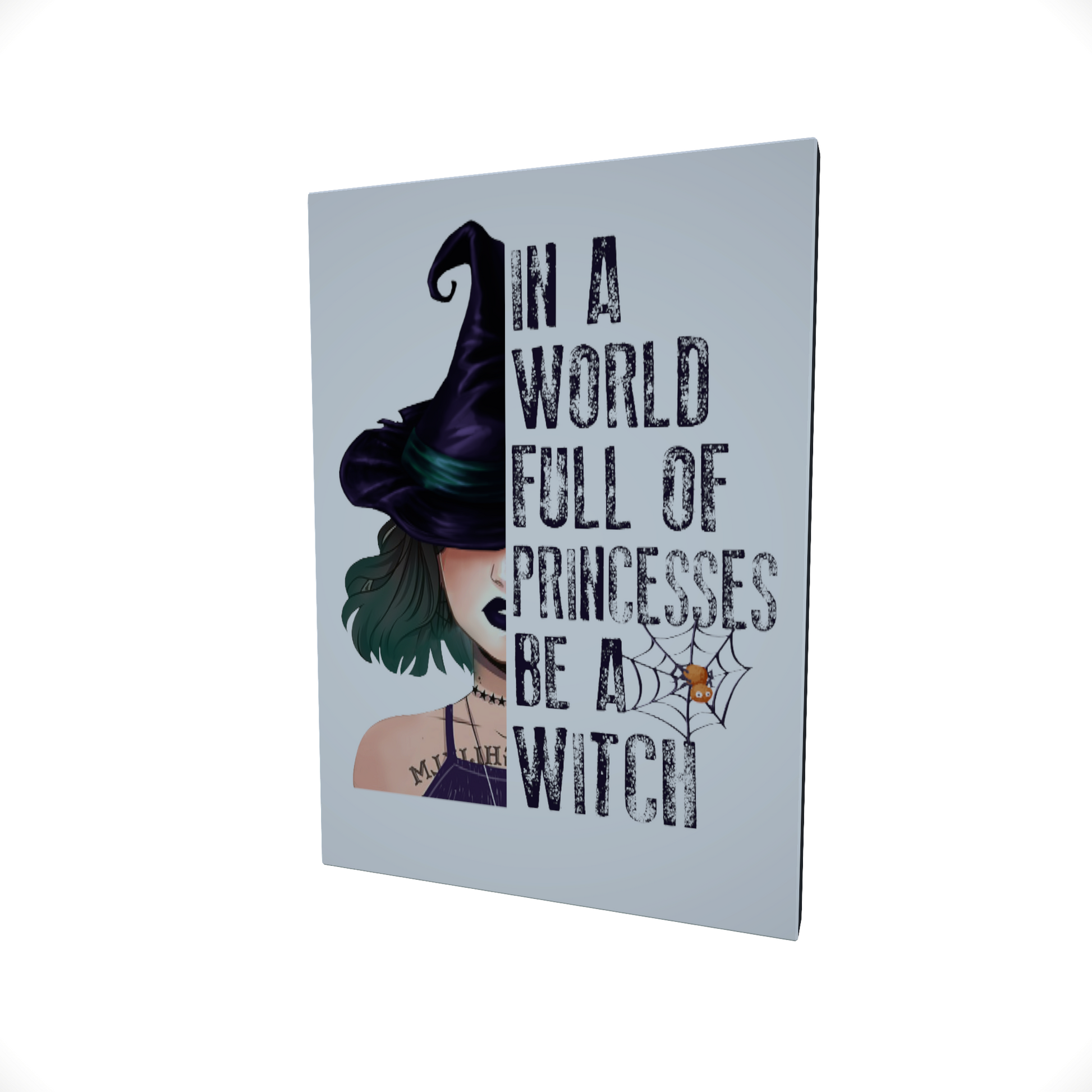 In A World Full of Princesses.... Glossy Aluminium Print