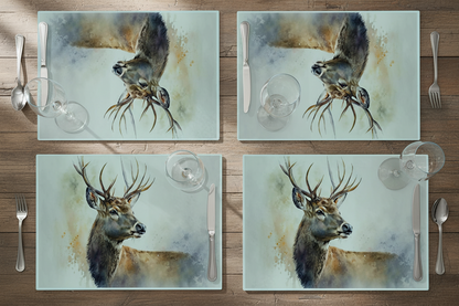 Woodland Stag Glass Placemat