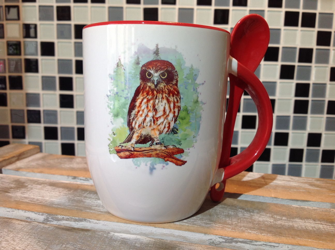 Owl Mug & Spoon Set