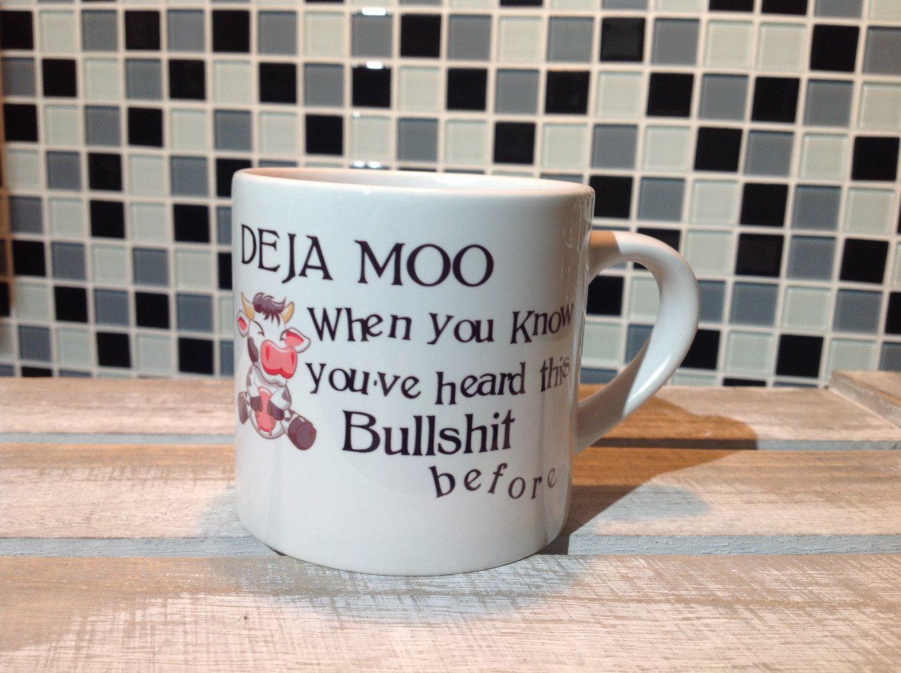 Cow Espresso Mug - Deja Moo When You Know You've Heard This ...