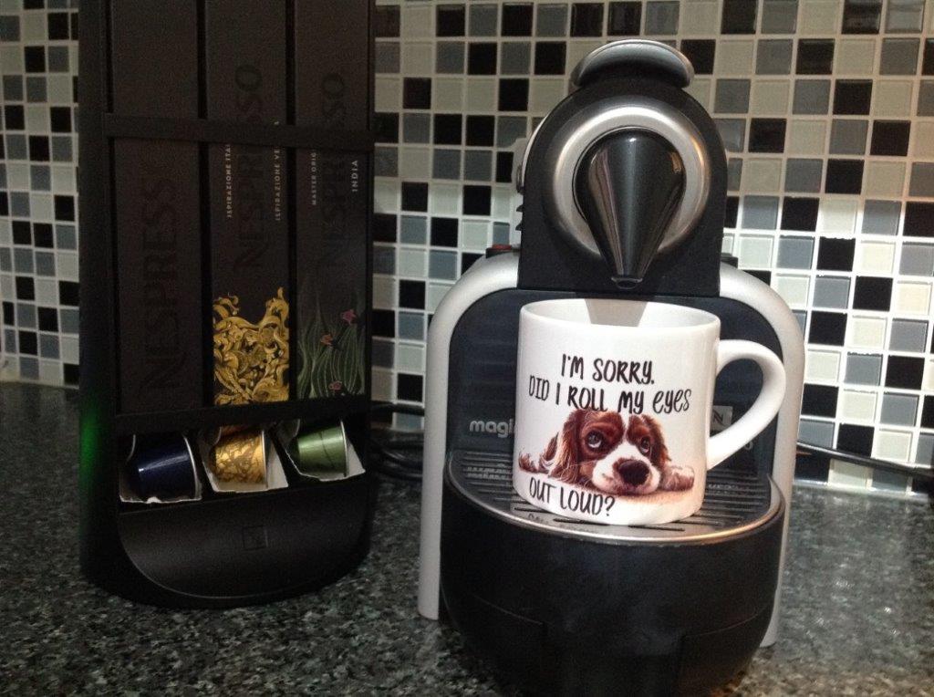 Spaniel Espresso Mug - Sorry Did I Roll My Eyes Out Loud?