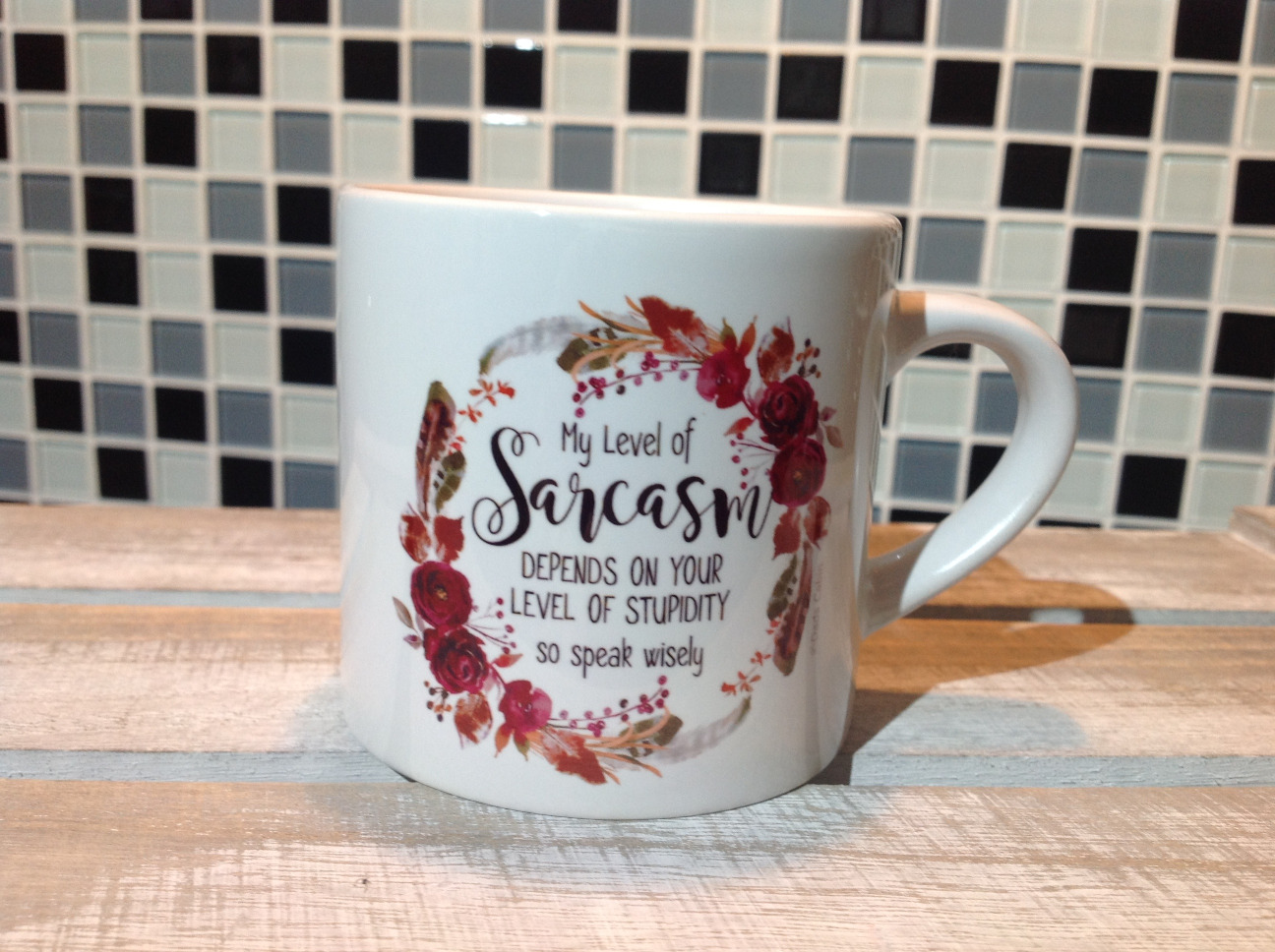 Sarcasm Espresso Mug - My Level Of Sarcasm ....