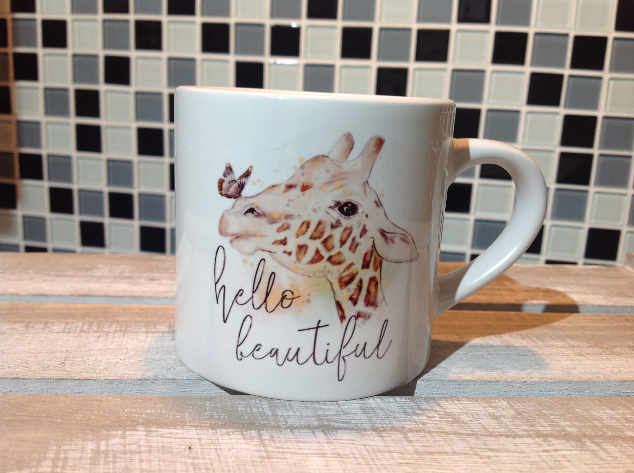 Giraffe Espresso Mug - Hello Beautiful