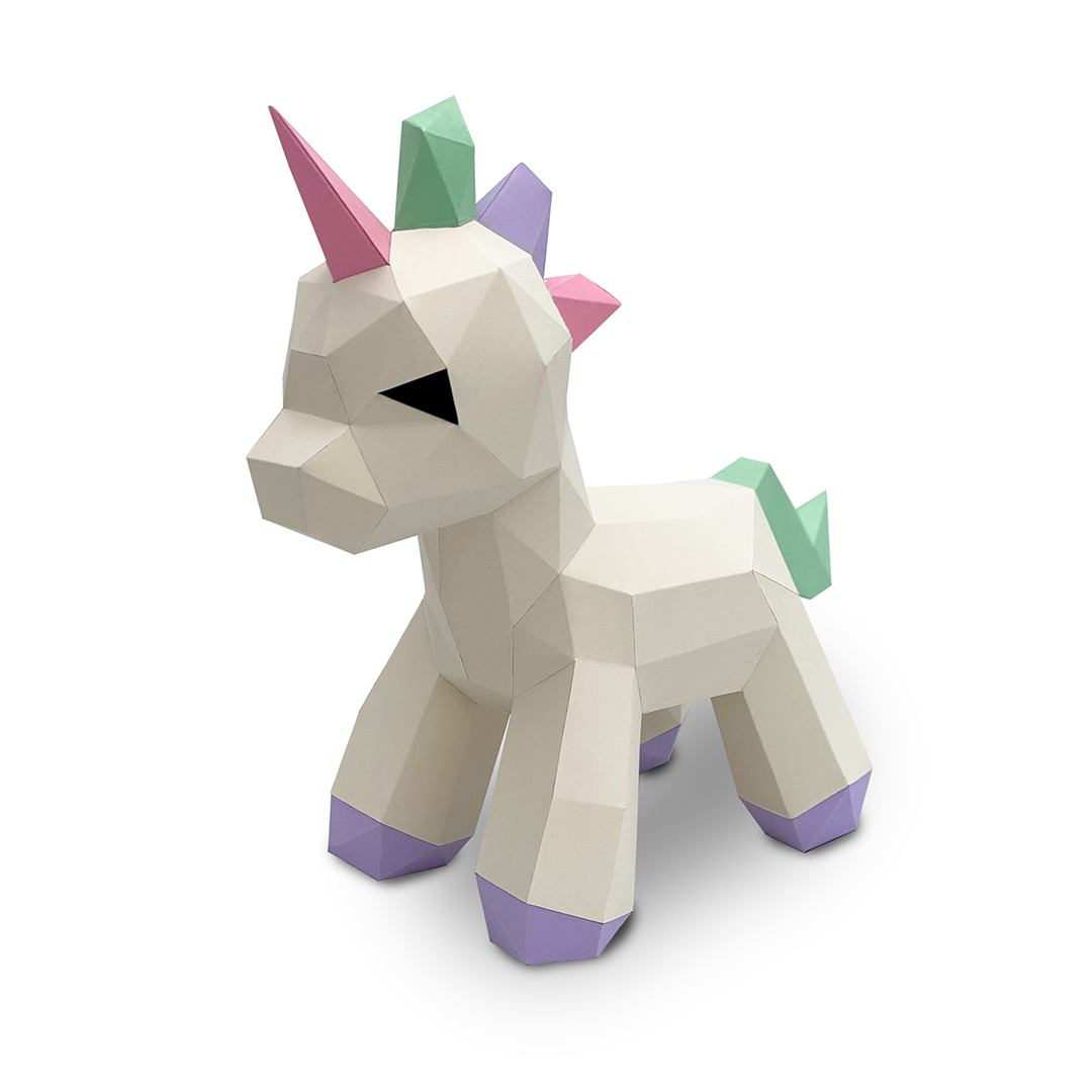 Unicorn Papercraft Kit, Unicorn Gift, 3D Papercraft Unicorn