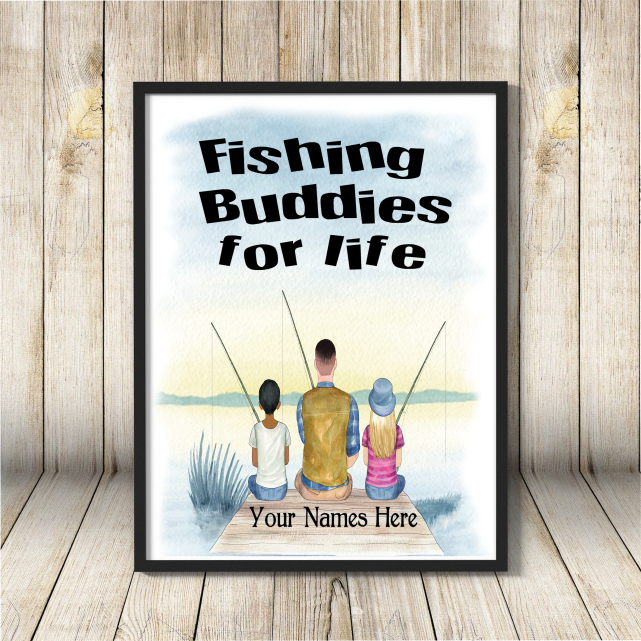 Dads Fishing Buddy Frame 