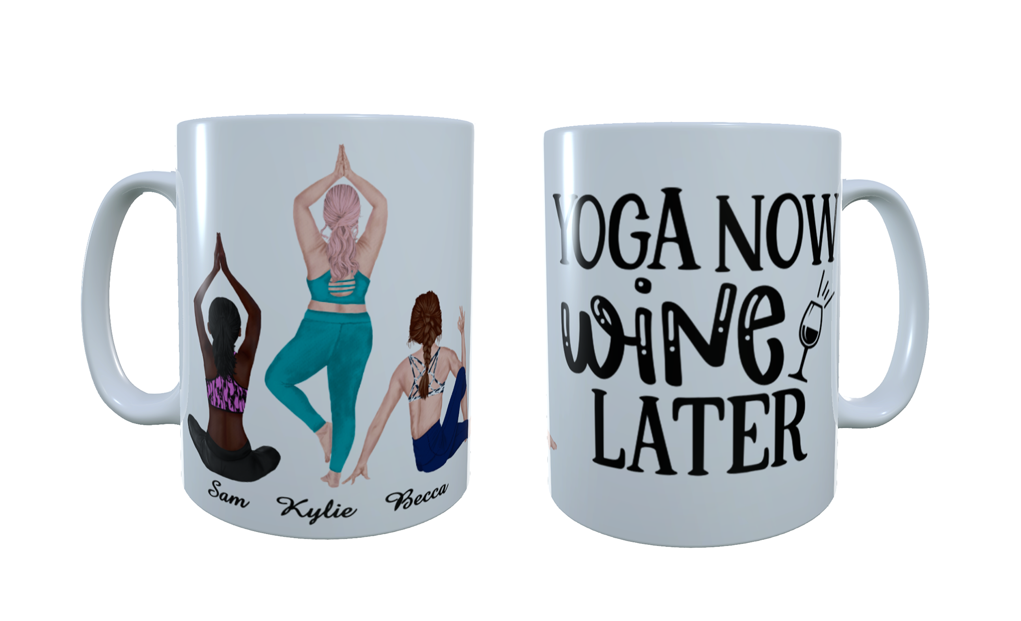 Best Friends Mug, Yoga Friends Custom Mug, Personalised Yoga Mug  [MugfriendYoga] - £9.00 : Dads Cabin for Sisters Mugs, Best Friends Mugs  and personalised printing, Custom Printed, Just for You